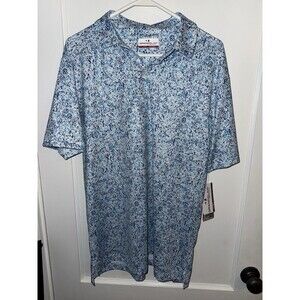 Grandslam Performance Mens Size M Blue Short Sleeve Polo Golf Shirt